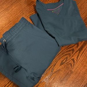 Caribbean blue scrubs tops & bottoms
